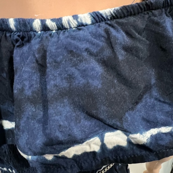 Xhilaration tie dye off the shoulder romper - Picture 12 of 13
